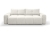Bąbelkowa sofa w jasnym odcieniu beżu z funkcją spania STYLO