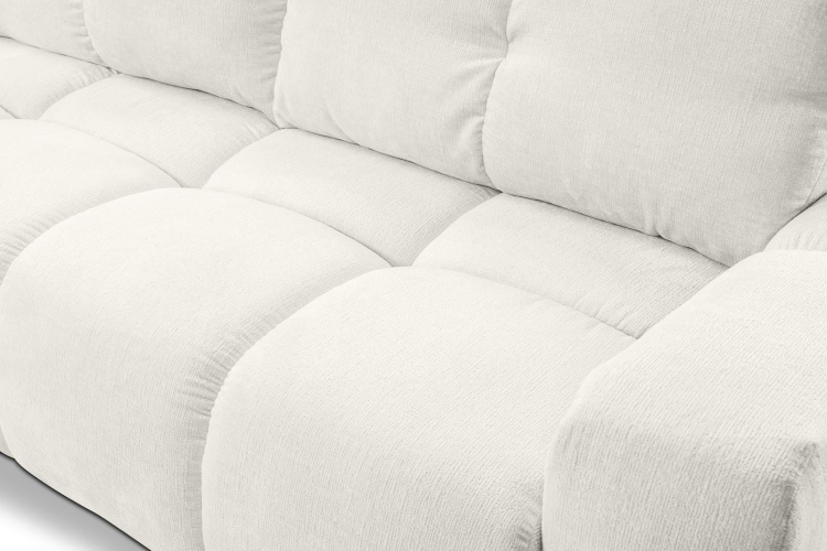 Designerska sofa typu bubble beżowa 259 cm rozkładana STYLO