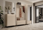 Designerski zestaw mebli do przedpokoju beżowy FLORES