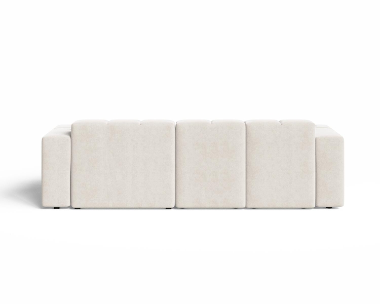 Kremowy tapicerowany narożnik do modnego salonu OMBO