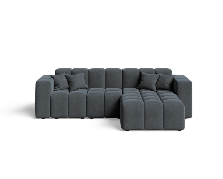 Stylowy grafitowy narożnik do salonu OMBO