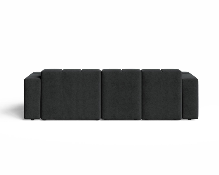 Elegancki czarny narożnik bąbelkowy do salonu OMBO