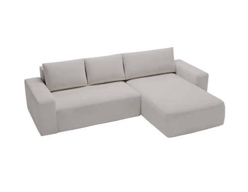 Wygodny narożnik z funkcją rozkładania w jasnym odcieniu szarości CAMA